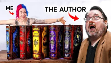 I Made MASSIVE Leatherbound Books... and gave them to the author Preview