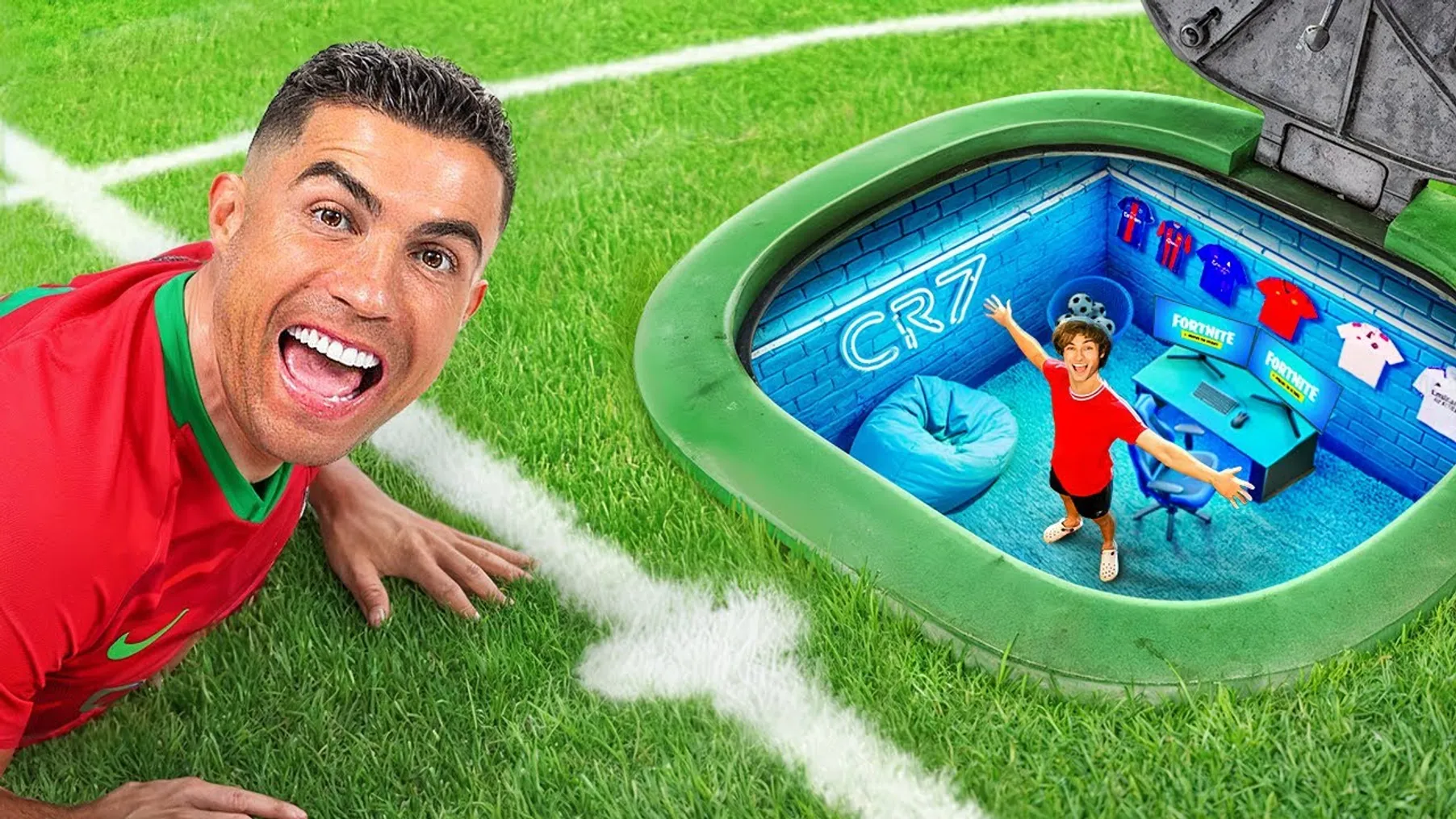 I Built 5 SECRET Rooms For Ronaldo! Preview