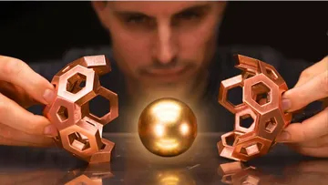 HUGE Magnet VS Copper Sphere - Defying Gravity- Will a Neodymium Magnet Float Inside? Preview