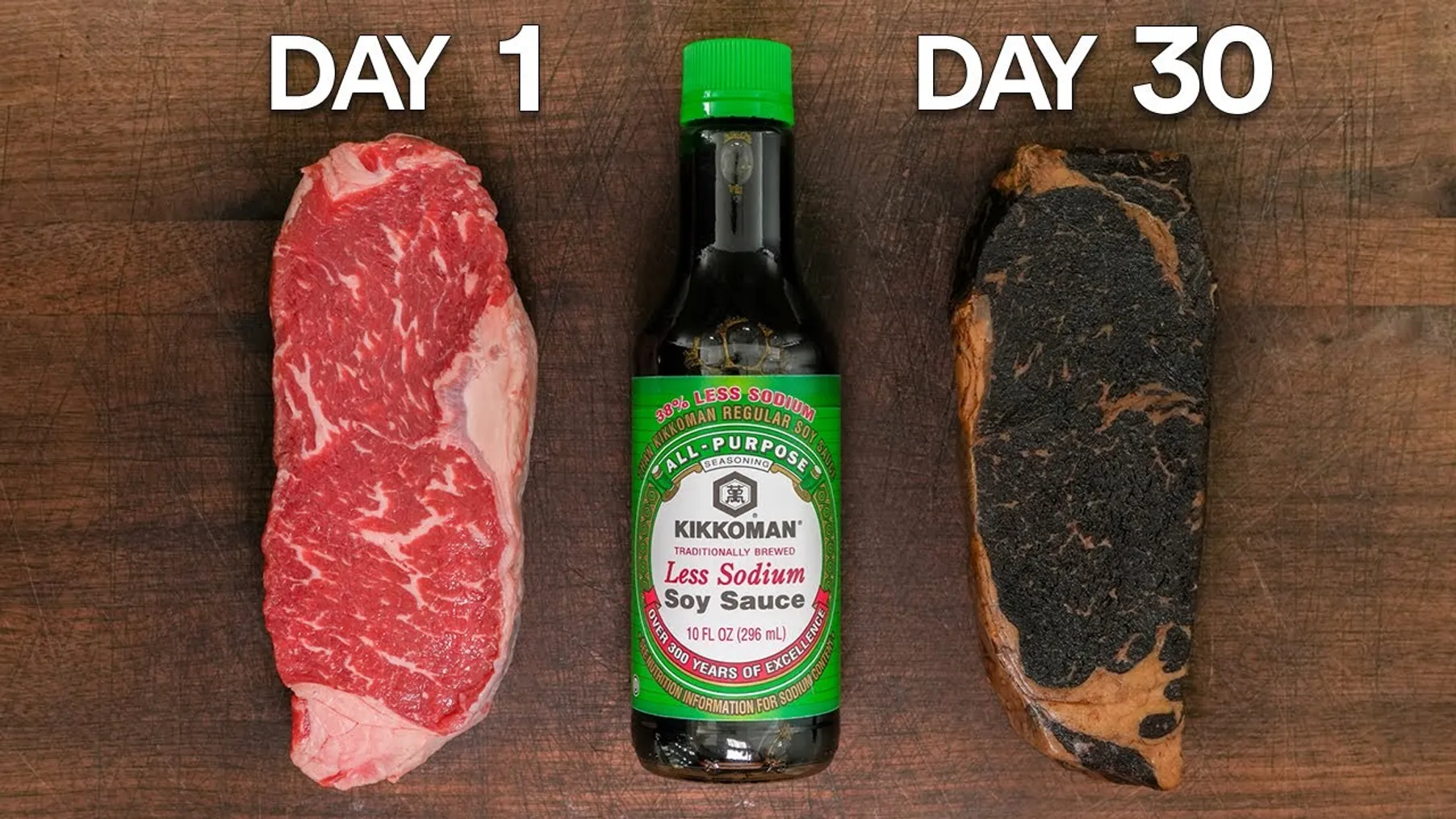 I soaked steaks in SOY sauce for 1 MONTH and ate it! Preview
