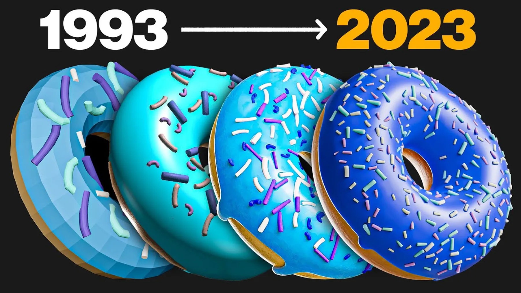 I Made a Donut in Every Version of Blender Preview