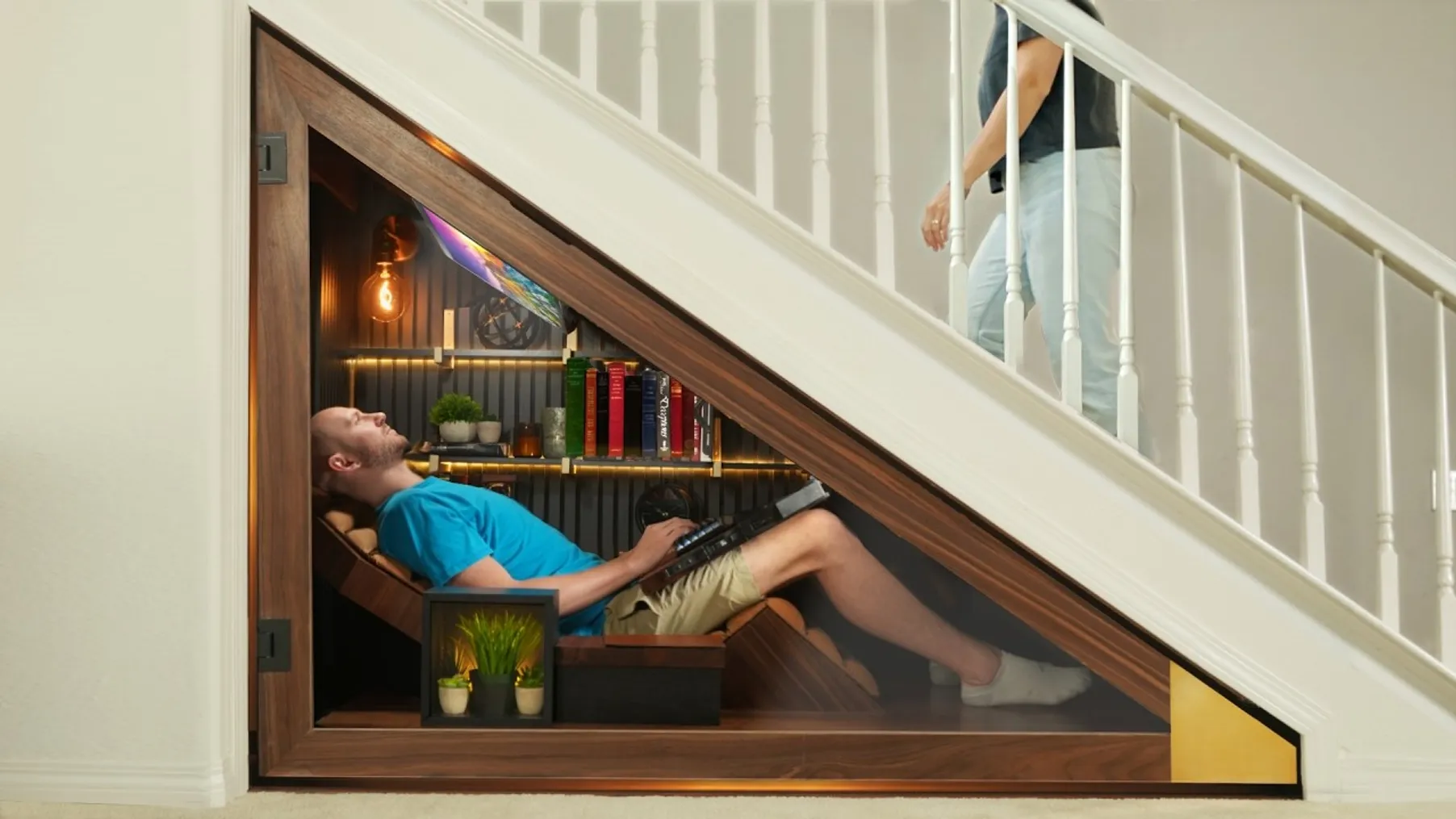 Building a Tiny Office Pod Under My Stairs Preview