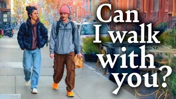 I asked strangers if I could walk with them... Preview