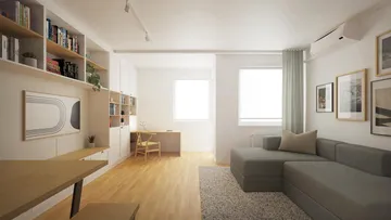 ARCHITECT REDESIGNS - A Tiny One Bedroom Budapest Apartment For a Family of 3 - 52sqm/560sqft Preview