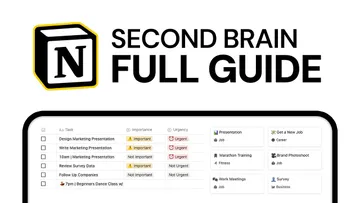 The Best Notion Template for Productivity (Full User Walkthrough) Preview