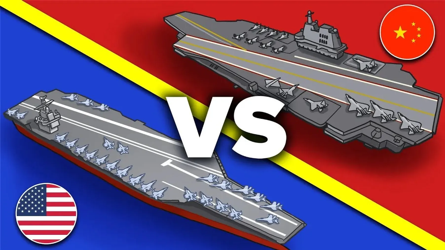 China's Brand New Aircraft Carrier vs USS Gerald R. Ford Supercarrier - Who Would Win? Preview