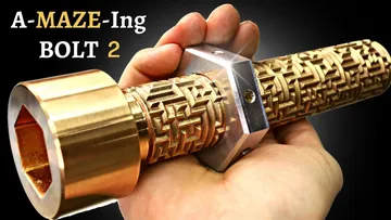 I made a bolt with MAZE threads - Don't strip these threads! - Can you solve the puzzle? Preview