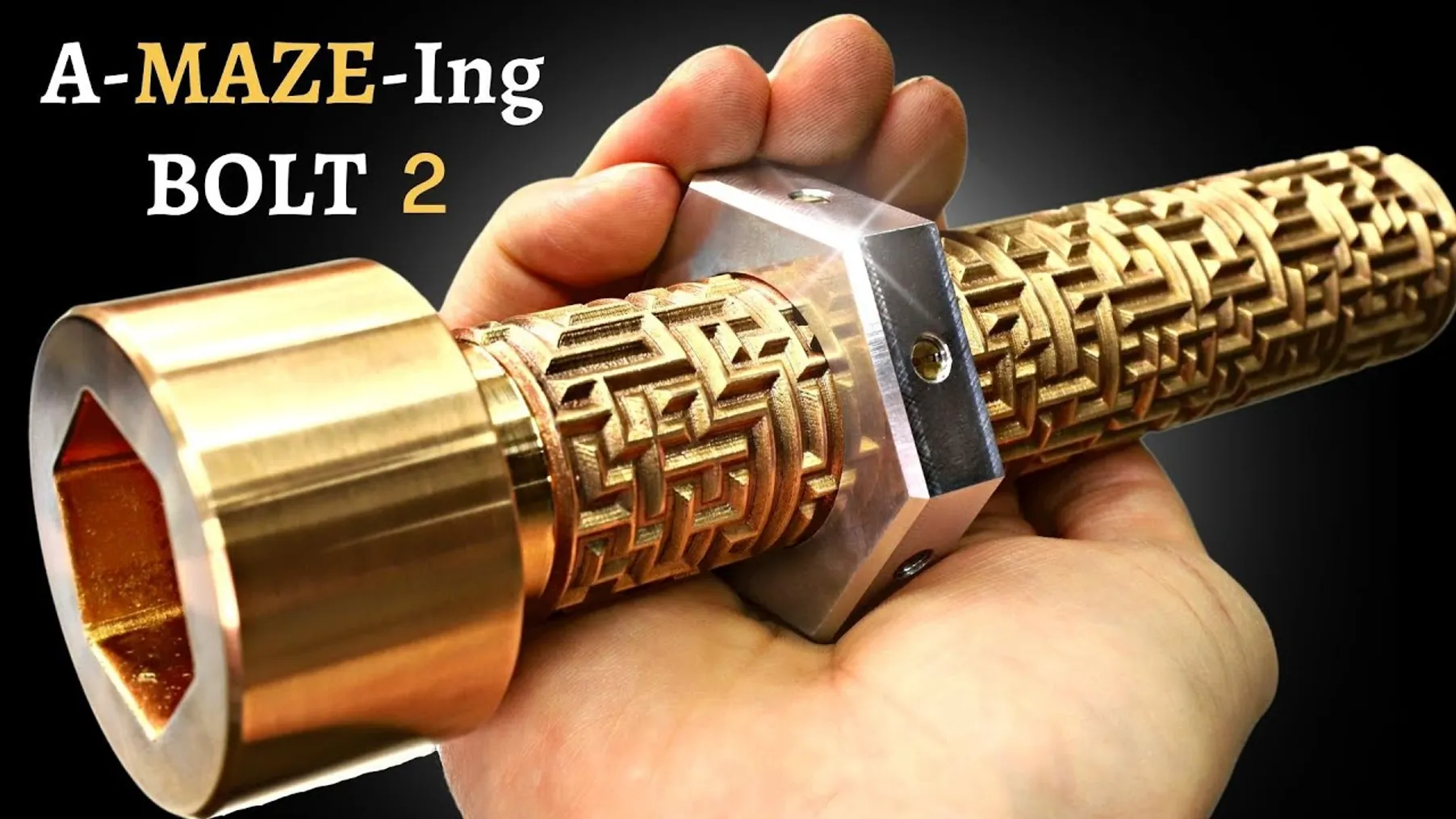 I made a bolt with MAZE threads - Don't strip these threads! - Can you solve the puzzle? Preview