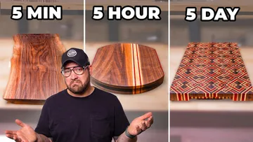 I Build 3 Cutting Boards - 5 Min vs. 5 Hour vs. 5 Day Preview